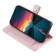 Samsung Galaxy M15 vegan leather wallet zipper case - Pink Supply