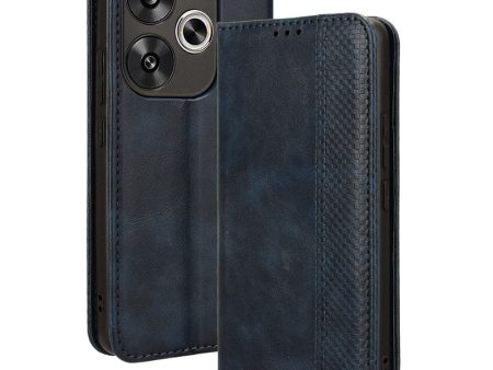 Bofink Vintage Xiaomi Redmi Turbo 3 leather case - Blue Sale