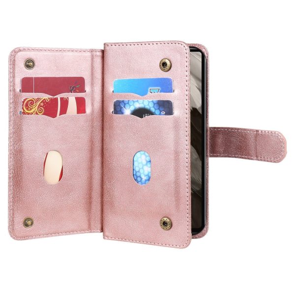 10-slot Google Pixel 7a wallet case - Rose Gold For Discount