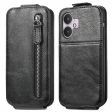 Vertical Xiaomi Redmi 13C flip phone case with zipper - Black Online