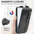 Vertical Samsung Galaxy S23 flip phone case with zipper - Black Sale