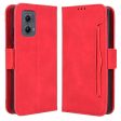 Modern-styled leather wallet case for Motorola Edge (2024) - Red Online now