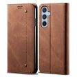 Jeans Samsung Galaxy M15 flip case - Coffee For Discount