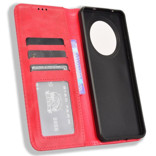 Bofink Vintage Oppo Reno12 F leather case - Red Hot on Sale