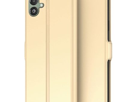 Smooth and thin premium Samsung Galaxy A06 leather case - Gold Supply