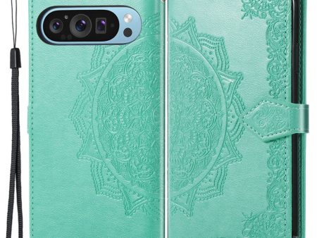 Mandala Google Pixel 9 Pro XL leather case - Green Online