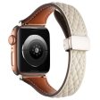 KALEBOL Apple Watch Series 49mm - 45mm - 44mm - 42mm Genuine Leather Watch Band - Starlight Hot on Sale