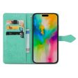 Mandala iPhone 16 Pro leather case - Mint Green Supply