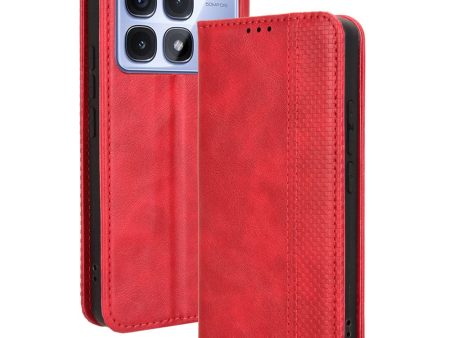 Bofink Vintage Xiaomi Redmi K70 Ultra leather case - Red For Discount