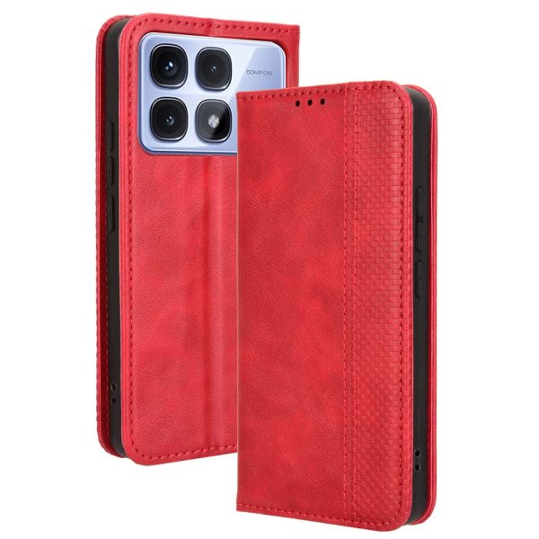 Bofink Vintage Xiaomi Redmi K70 Ultra leather case - Red For Discount