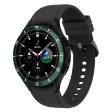 Samsung Galaxy Watch6 Classic 47mm Watch Bezel Ring Zinc Alloy Dial Bezel Adhesive Frame Ring Cover - Green Online now