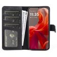 Two-color Motorola Moto G85 leather flip case - Black Online Sale