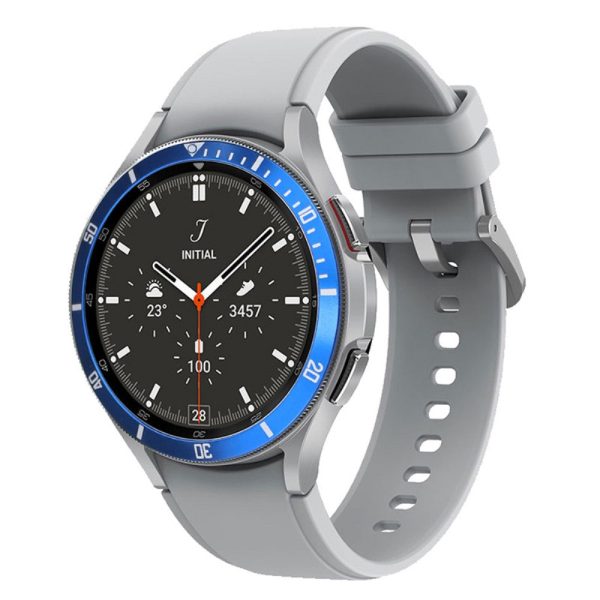 Samsung Galaxy Watch7   Watch6   Watch5   Watch4   44mm Watch Bezel Ring Zinc Alloy Dial Bezel Adhesive Frame Ring Cover - Blue Online