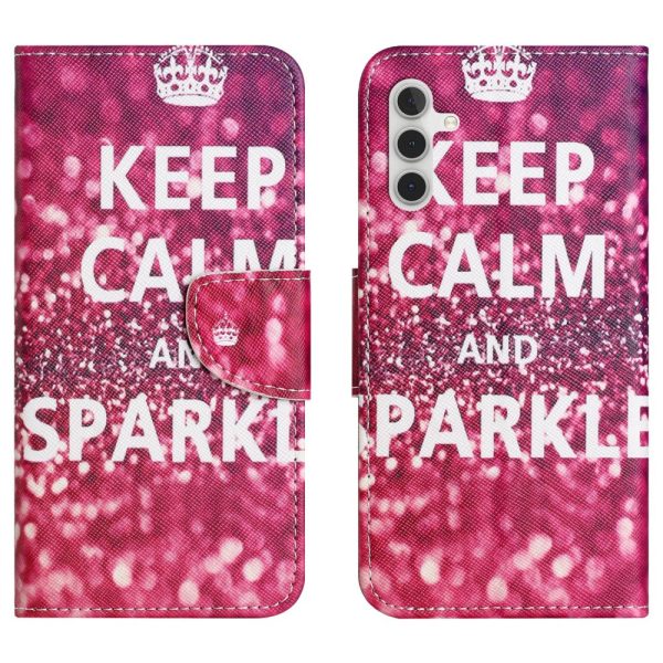 Butterfly Samsung Galaxy A16 Leather Case - Keep Calm And Keep Calm Sale