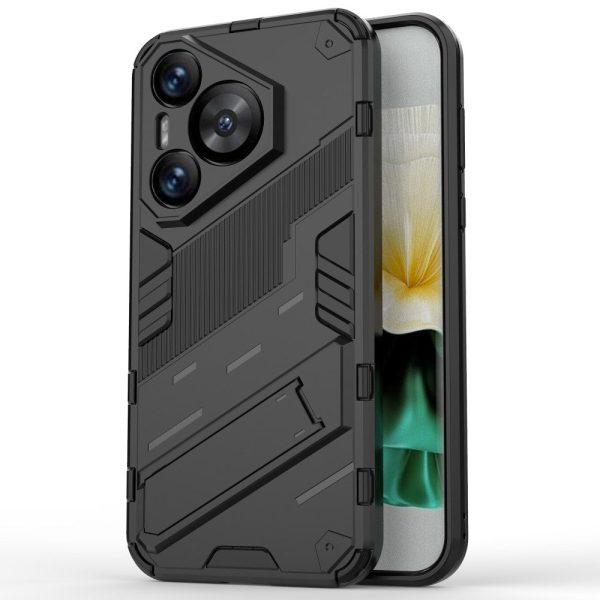 Shockproof Huawei Pura 70 hybrid cover with a modern touch - Black Hot on Sale