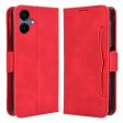 Modern-styled leather wallet case for Samsung Galaxy A06 - Red Fashion