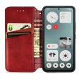 Nothing CMF Phone 1 leather case with a stylish rhombus imprint - Red Online Hot Sale