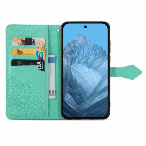 Mandala Google Pixel 9 Pro XL leather case - Green Online