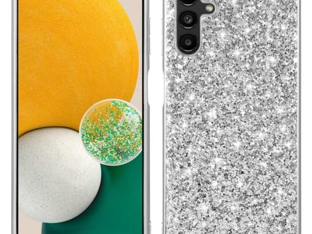 Glitter Samsung Galaxy A55 cover - Silver Online