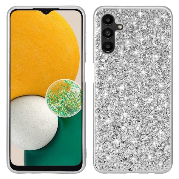 Glitter Samsung Galaxy A55 cover - Silver Online