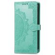 Mandala iPhone 16 Pro leather case - Mint Green Supply