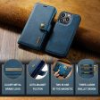 DG.MING iPhone 16 Pro 2-in-1 wallet case - Blue For Discount