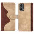 Two-color Motorola Moto G85 leather flip case - Yellow Online