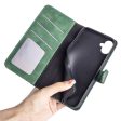 Two-color Samsung Galaxy A06 leather flip case - Green Online now