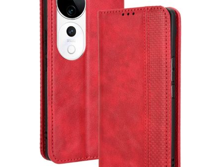 Bofink Vintage vivo S19 Pro leather case - Red Supply