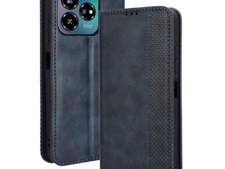 Bofink Vintage ZTE Axon 60 Lite leather case - Blue Discount