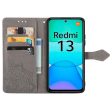 Mandala Xiaomi Redmi 13 leather case - Grey Discount