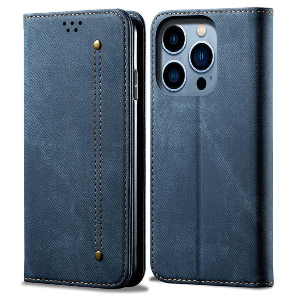 Jeans iPhone 16 Pro Max flip case - Blue Online now