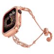 20mm Universal Smart Watch Rhinestone Decor Bracelet Copper Replacement Wrist Band - Rose Gold Hot on Sale