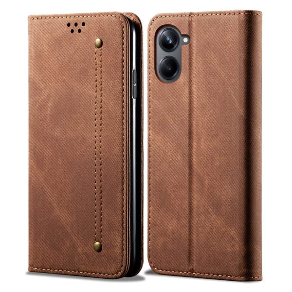 Jeans Samsung Galaxy A06 flip case - Coffee For Sale