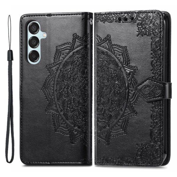 Mandala Samsung Galaxy M15 leather case - Black Sale