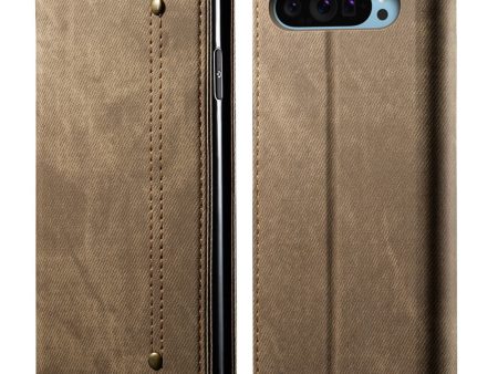 Jeans Google Pixel 9   Google Pixel 9 Pro flip case - Khaki Fashion