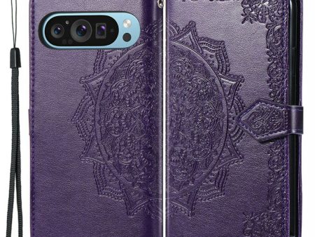 Mandala Google Pixel 9 Pro XL leather case - Purple Discount