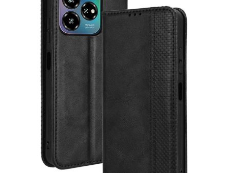 Bofink Vintage ZTE Axon 60 Lite leather case - Black Sale