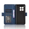 Modern-styled leather wallet case for OnePlus Ace 3 Pro - Blue Online Hot Sale