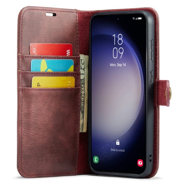 DG.MING Samsung Galaxy A15 2-in-1 wallet case - Red Online now