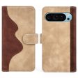 Two-color Google Pixel 9 leather flip case - Yellow Online Hot Sale