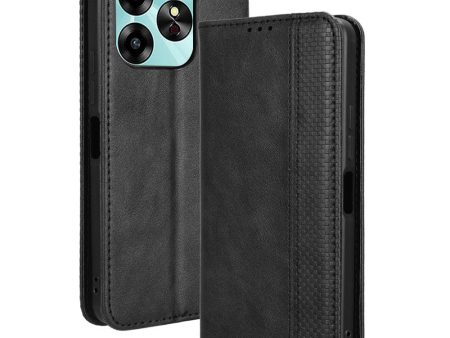 Bofink Vintage Umidigi G6 5G leather case - Black Online now