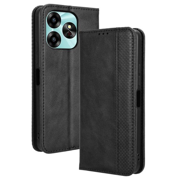 Bofink Vintage Umidigi G6 5G leather case - Black Online now