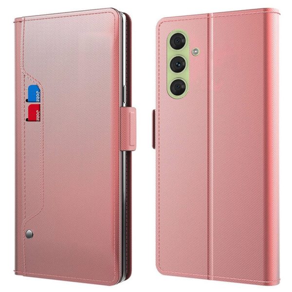 Samsung Galaxy A16 phone case with make-up mirror and slick design - Rose Gold For Cheap