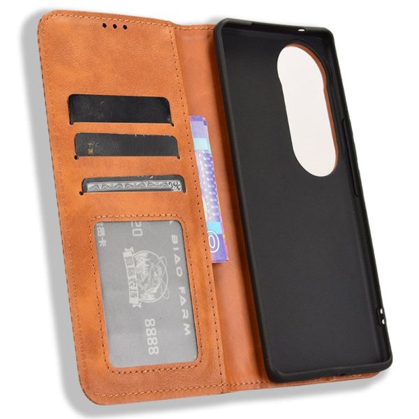 Bofink Vintage vivo S19 Pro leather case - Brown Online Sale