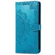 Mandala Xiaomi Redmi 13 leather case - Blue For Sale