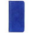 Samsung Galaxy A06 genuine leather case with magnetic closure - Blue For Discount