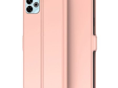 Smooth and thin premium Xiaomi Redmi 13   Xiaomi Redmi Note 13R   Xiaomi Poco M6 leather case - Rose Gold For Cheap