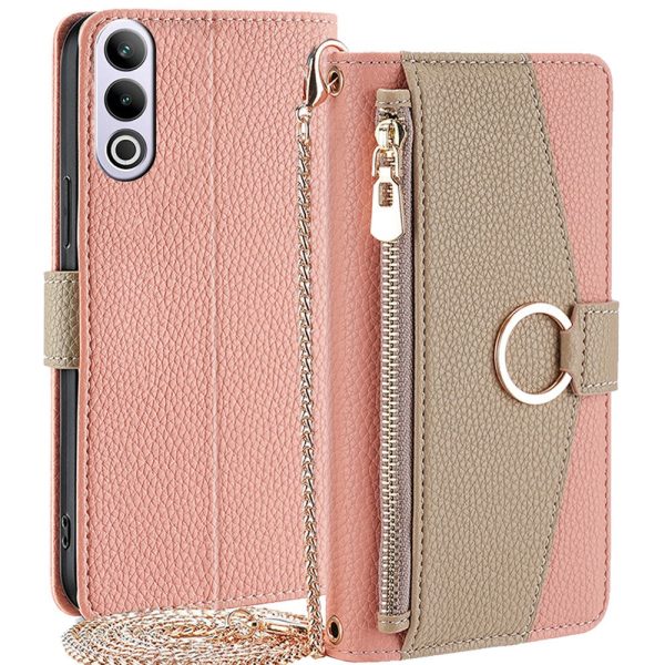 OnePlus Ace 3V vegan leather purse-case - Pink Sale