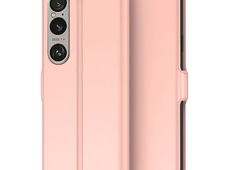 Smooth and thin premium Sony Xperia 1 VI leather case - Rose Gold Discount